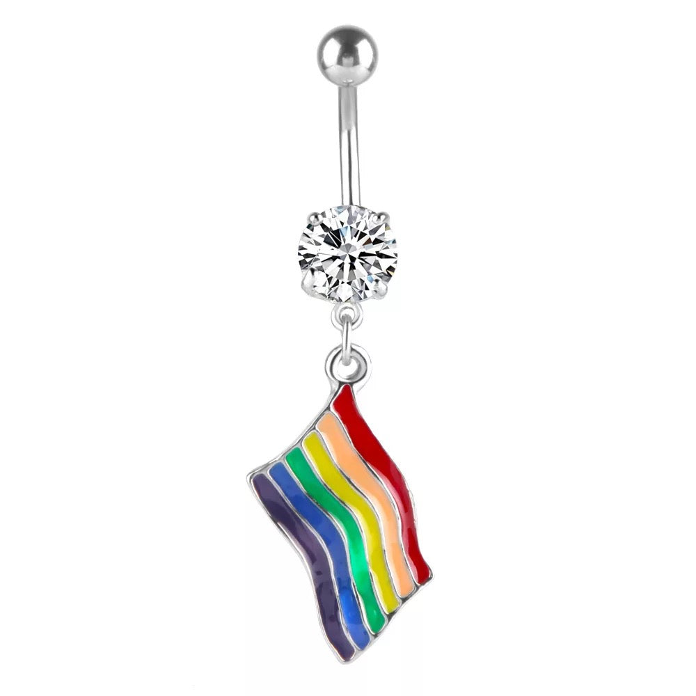 Pride Flag Belly Ring 🏳️‍🌈